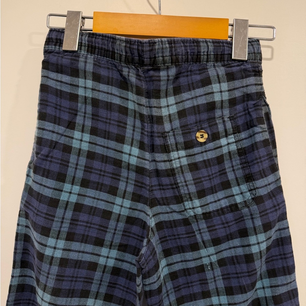 Kid’s Blue and Green Plaid PJ Bottoms - Picture 6 of 8